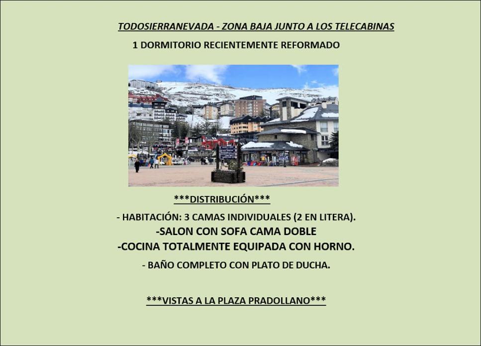 Ski Plaza Sierra Nevada & Zona Baja ภายนอก รูปภาพ
